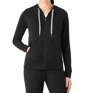 Members mark xxl full zip sweatshirt lightweight  Black Zip-Up Hoodie